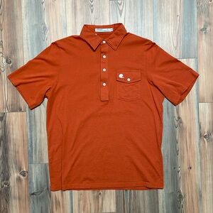 Criquet Players Shirt Medium Burnt Orange Texas Longhorns Helmet Football